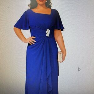 Elegant Blue Evening Dress